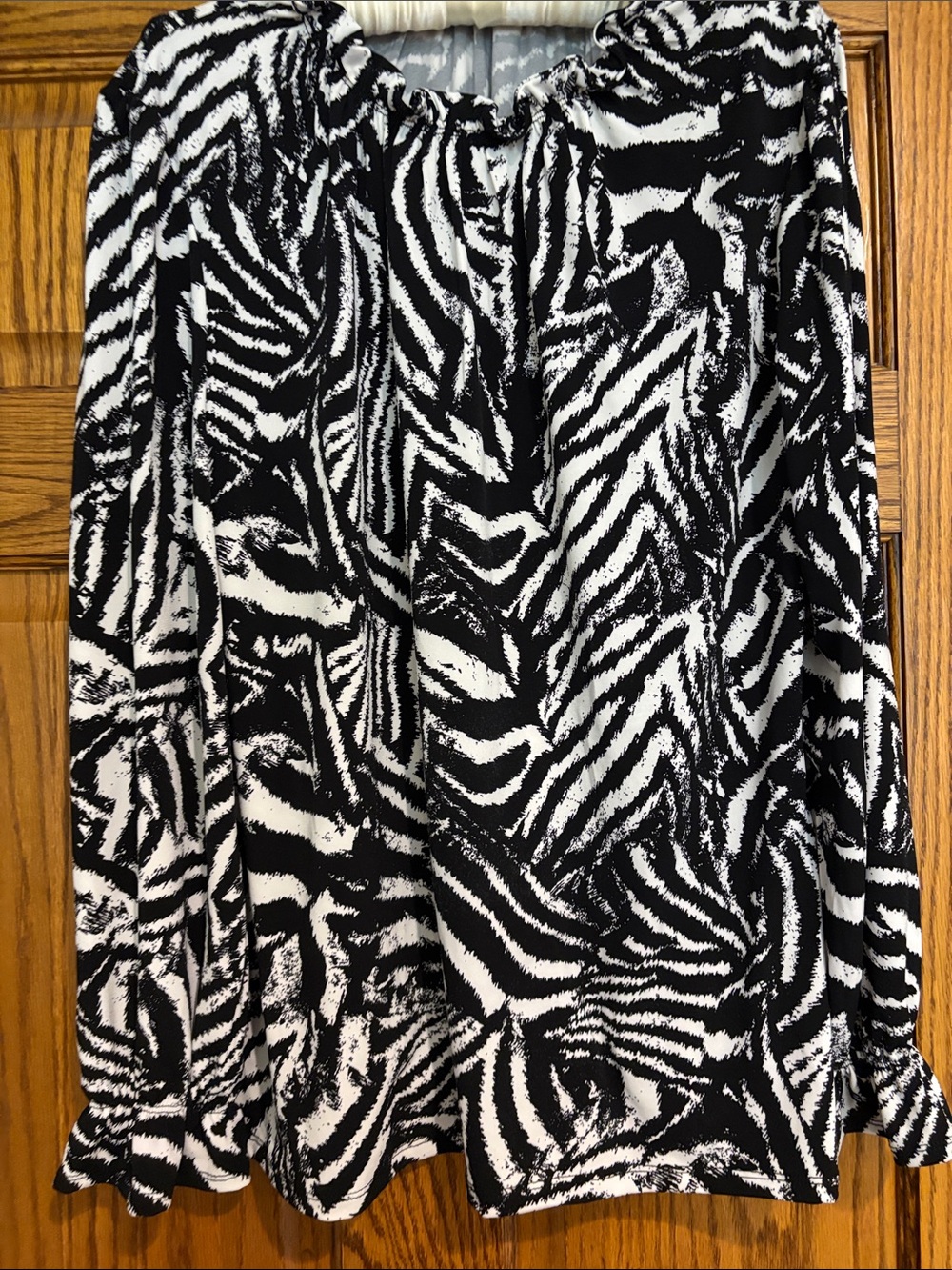 Adrienne Vittadini Zebra print blouse